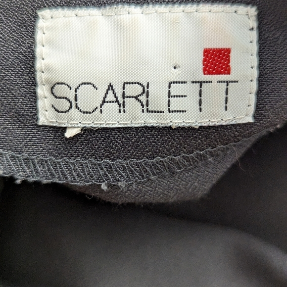 Vintage 80s Black Military Blazer Gold Buttons Power Suit Jacket Structured - Picture 4 of 16